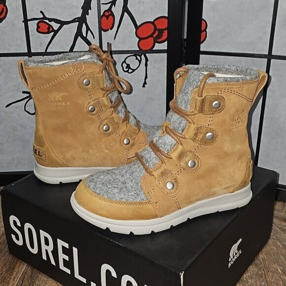 Sorel Explorer Joan Waterproof Boots Size 6 New - Picture 2 of 13
